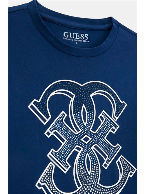 T-shirt con logo in strass GUESS | J6RI28K6YW4/G7HR